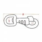 Ασφάλεια κλειδιών νίκελ 87 mm