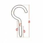 Γάντζοι κρεμαστρών ευρωπαϊκού τύπου γαλβανιζέ