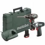 Σετ Metabo κρουστικό δράπανο μπαταρίας PowerMaxx SB Basic & κρουστικό κατσαβίδι μπαταρίας PowerMaxx SSD