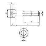 Βίδες άλλεν DIN 912 inox A2 διαμέτρου 03 mm