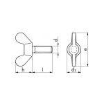 Πεταλούδες DIN 316 αρσενικές γαλβανιζέ