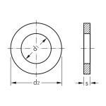 Ροδέλες DIN 125 inox A2
