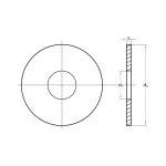Ροδέλες χονδρές DIN 440 inox A2